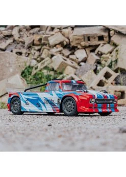 Arrma 1/8 INFRACTION 4X4 MEGA Resto-Mod Truck RTR - Red/Blue -hu bhobby shop arrma 1 8 infraction 4x4 mega resto mod truck rtr 2