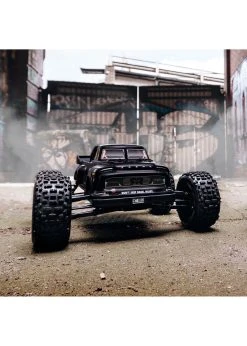 Arrma 1/8 NOTORIOUS 6S V5 4WD BLX Stunt Truck With Spektrum Firma RTR - Black -hu bhobby shop arrma 1 8 notorious 6s v5 4wd blx stunt truck with 2