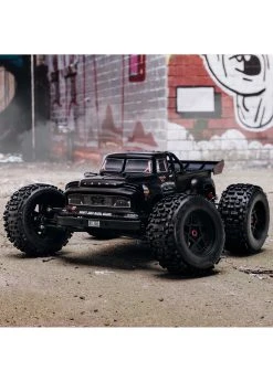 Arrma 1/8 NOTORIOUS 6S V5 4WD BLX Stunt Truck With Spektrum Firma RTR - Black -hu bhobby shop arrma 1 8 notorious 6s v5 4wd blx stunt truck with 3