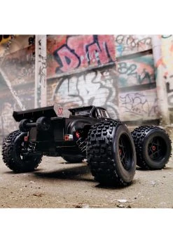 Arrma 1/8 NOTORIOUS 6S V5 4WD BLX Stunt Truck With Spektrum Firma RTR - Black -hu bhobby shop arrma 1 8 notorious 6s v5 4wd blx stunt truck with 4