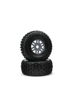 Arrma ARA550069 - DBoots Fortress Tire Set Glued Gun Metal