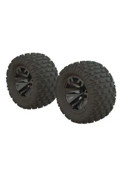 Arrma ARA550086 - DBoots Fortress MT Tire Set Glued Gun Metal