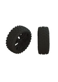 Arrma ARA550088 - DBoots 2HO Tire Set Glued Gun Metal