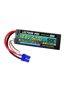 COMMON SENSE RC 4S5200-50H5 - 14.8V 5200mAh 50C Lipo Battery Hard Case With EC5 Connector