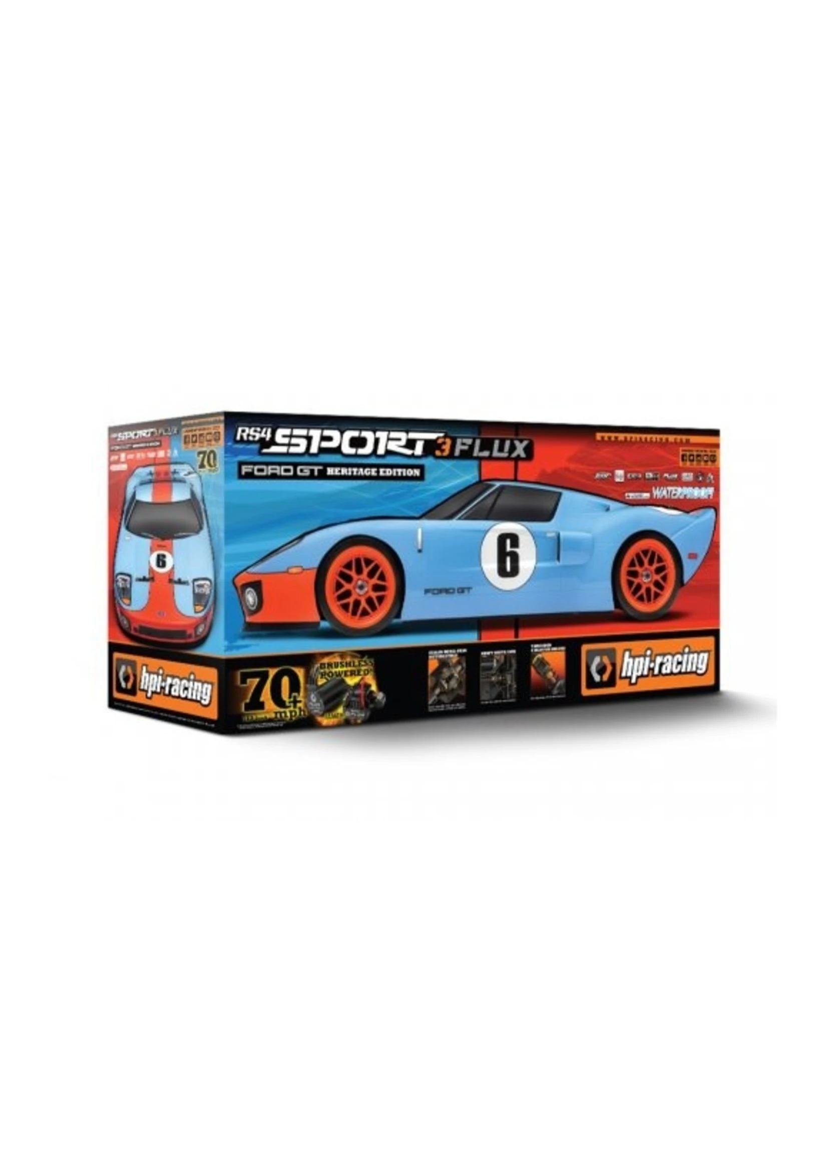 HPI 120098 - 1/10 RS4 Sport 3 Flux Ford GT LM Heritage Edition Brushless RTR 4 HPI 120098 - 1/10 RS4 Sport 3 Flux Ford GT LM Heritage Edition Brushless RTR - Image 4