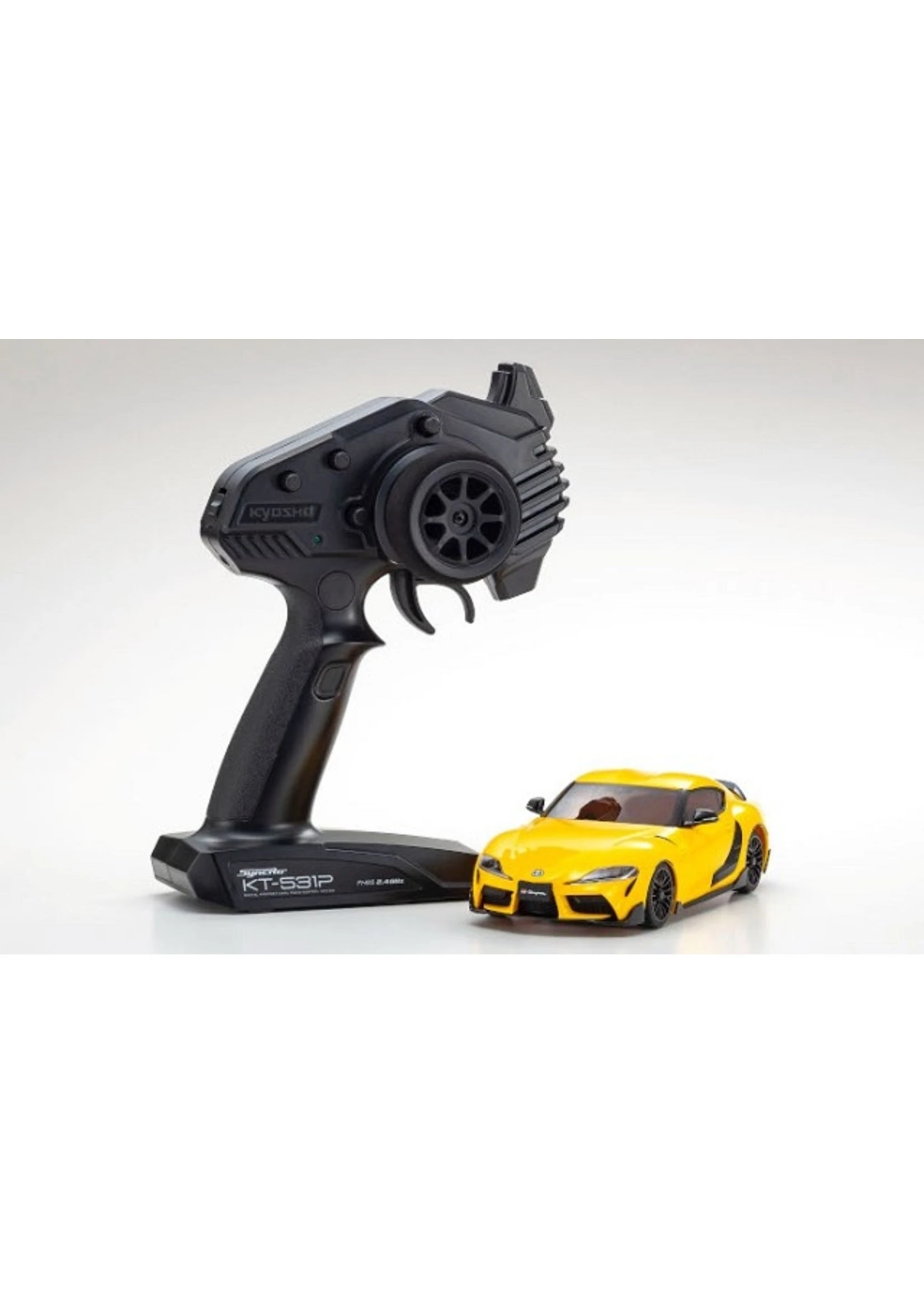 Kyosho 32626Y - MINI-Z AWD Toyota GR Supra TRD Aero Lightning Yellow - Readyset 1 Kyosho 32626Y - MINI-Z AWD Toyota GR Supra TRD Aero Lightning Yellow - Readyset