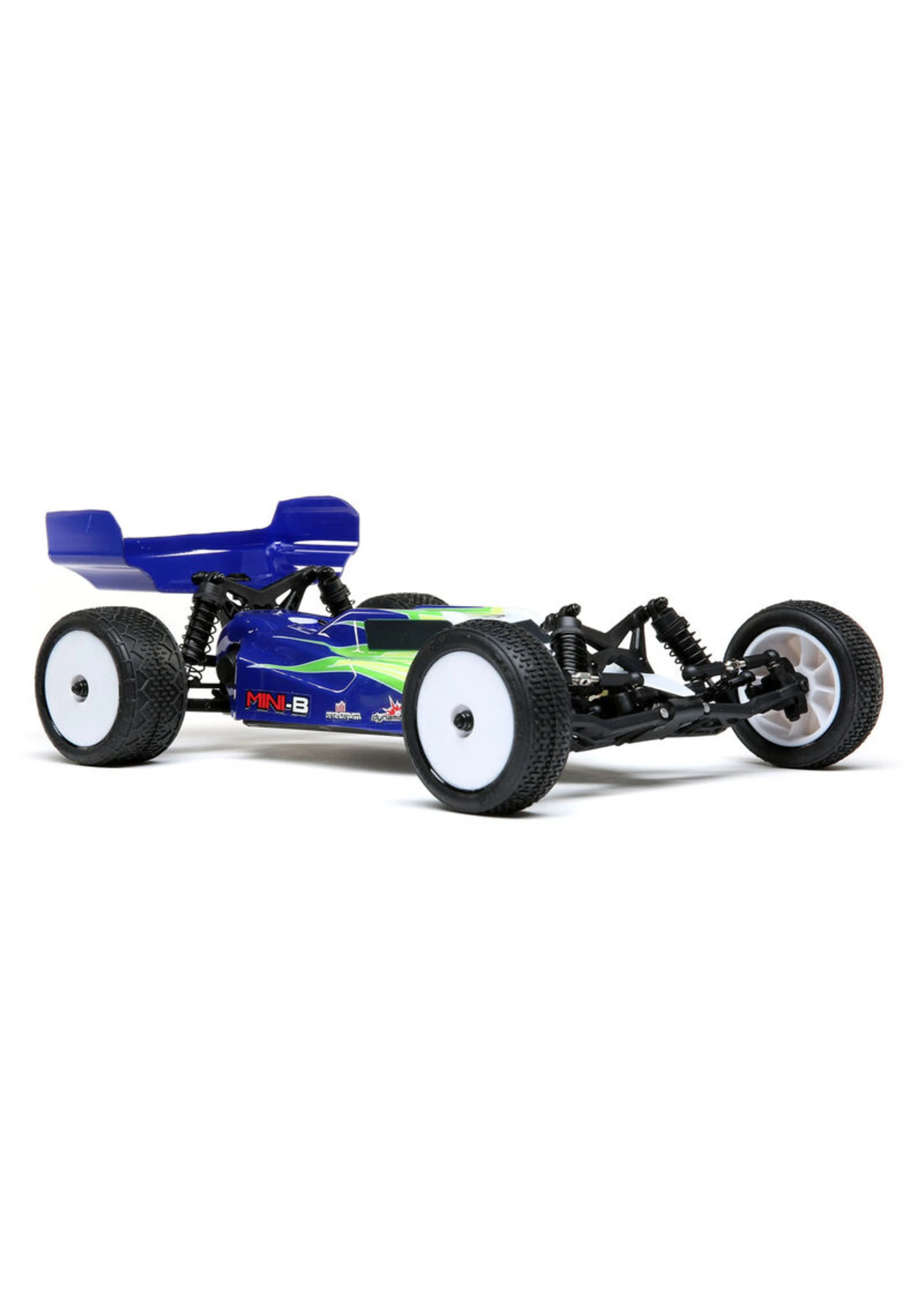 LOSI 1/16 Mini-B Brushed 2WD RTR Buggy - Blue/White 2 LOSI 1/16 Mini-B Brushed 2WD RTR Buggy - Blue/White - Image 2