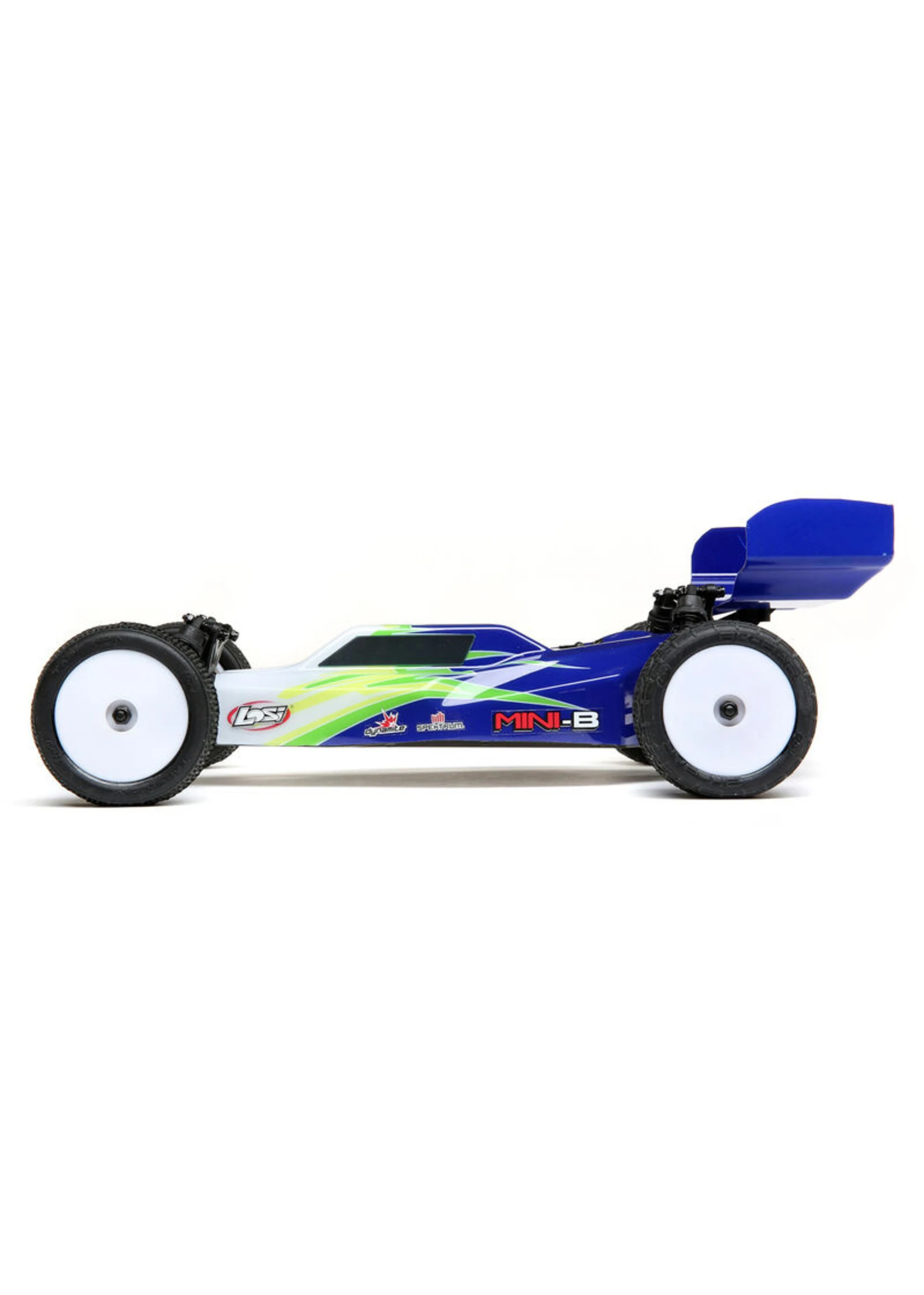LOSI 1/16 Mini-B Brushed 2WD RTR Buggy - Blue/White 3 LOSI 1/16 Mini-B Brushed 2WD RTR Buggy - Blue/White - Image 3