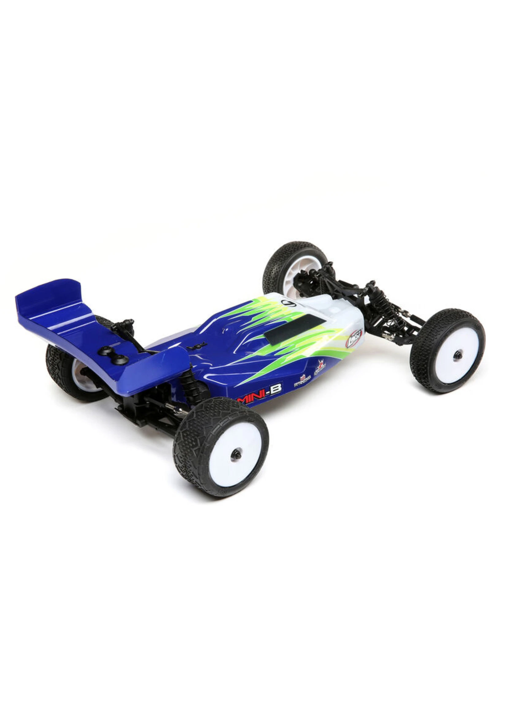 LOSI 1/16 Mini-B Brushed 2WD RTR Buggy - Blue/White 4 LOSI 1/16 Mini-B Brushed 2WD RTR Buggy - Blue/White - Image 4