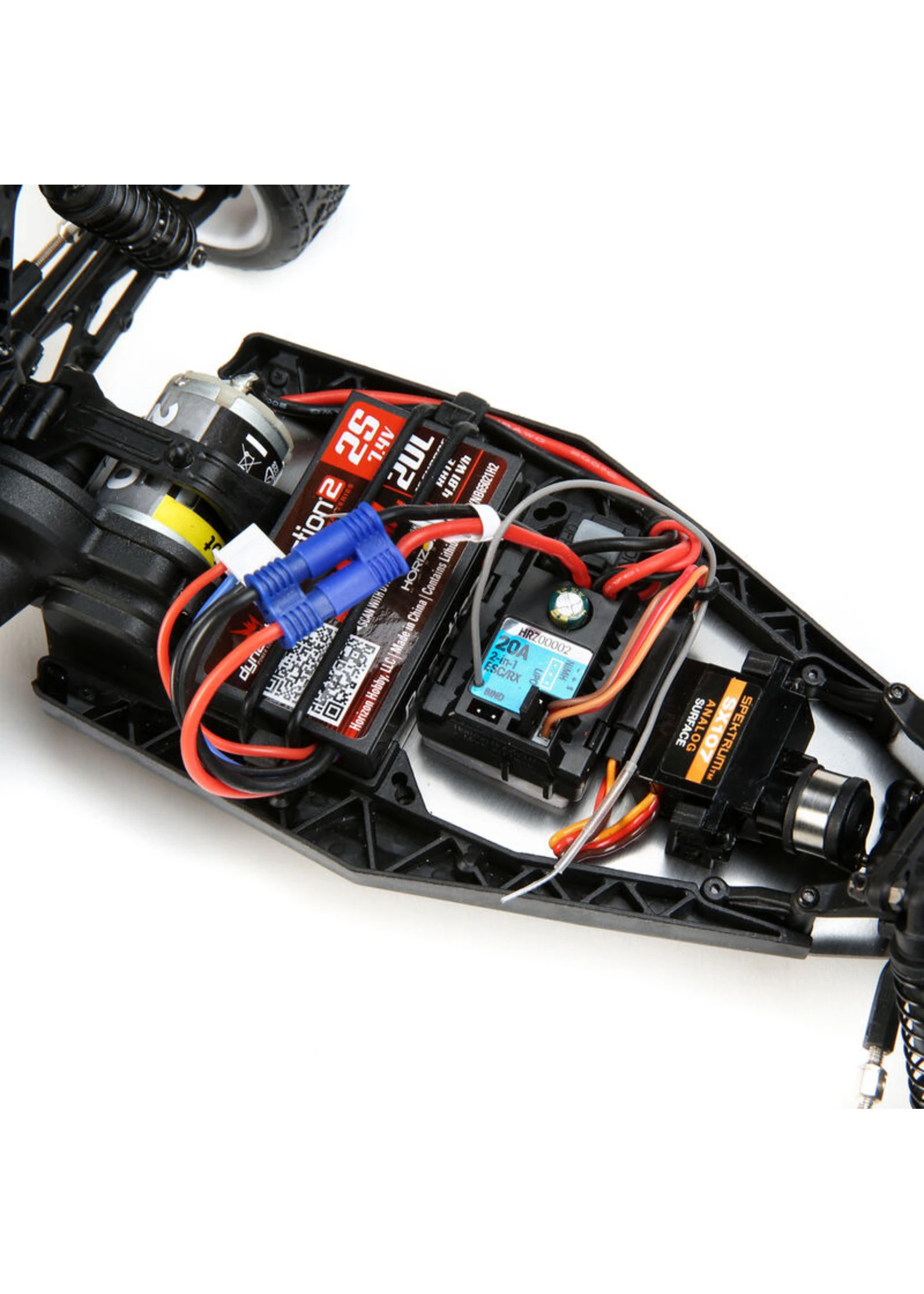 LOSI 1/16 Mini-B Brushed 2WD RTR Buggy - Blue/White 9 LOSI 1/16 Mini-B Brushed 2WD RTR Buggy - Blue/White - Image 9