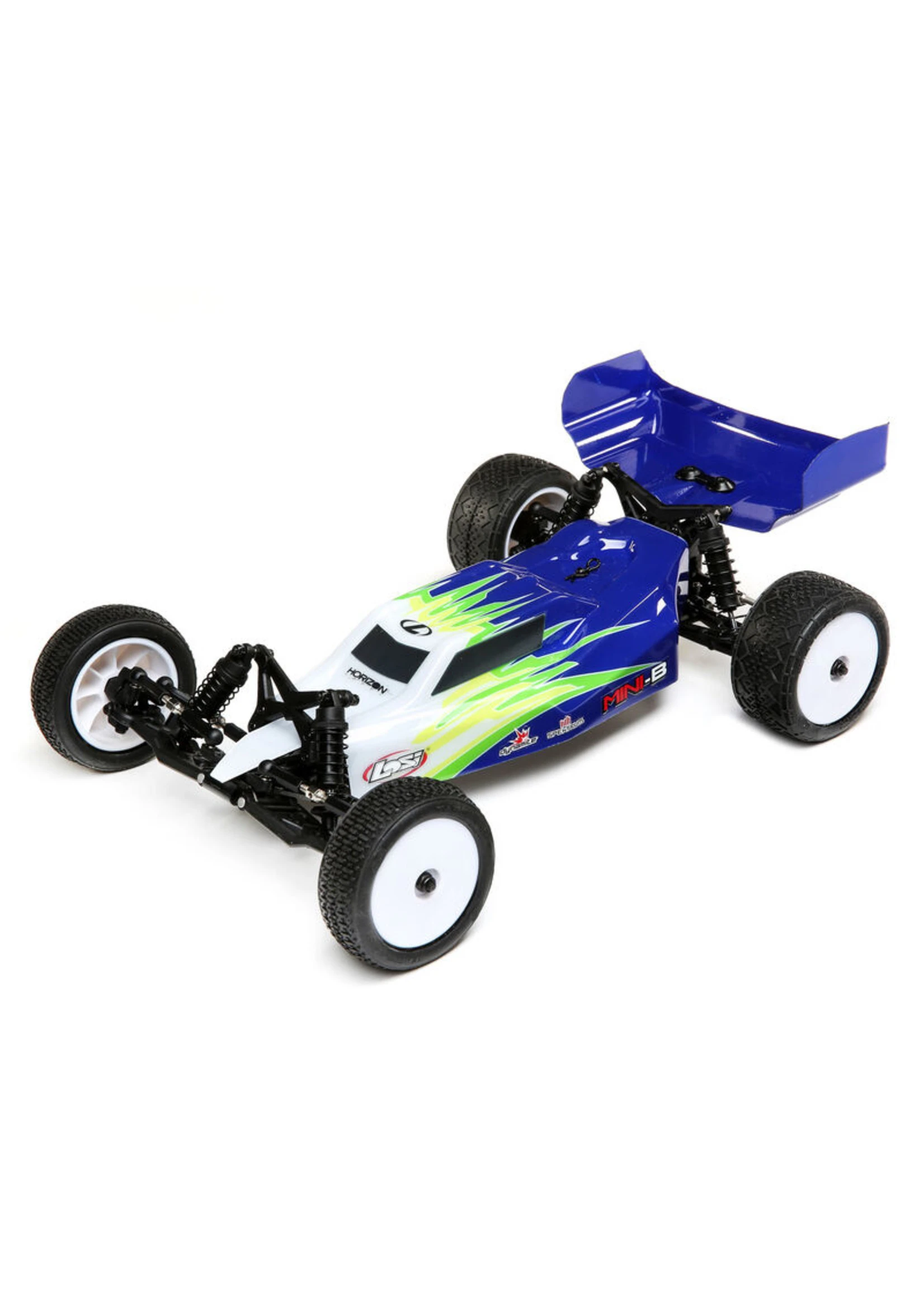LOSI 1/16 Mini-B Brushed 2WD RTR Buggy - Blue/White 1 LOSI 1/16 Mini-B Brushed 2WD RTR Buggy - Blue/White
