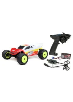 LOSI 1/18 Mini-T 2.0 2WD RTR Brushless Stadium Truck - Red -hu bhobby shop losi 1 18 mini t 20 2wd rtr brushless stadium truc 6