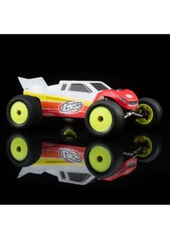 LOSI 1/18 Mini-T 2.0 2WD RTR Brushless Stadium Truck - Red -hu bhobby shop losi 1 18 mini t 20 2wd rtr brushless stadium truc 7