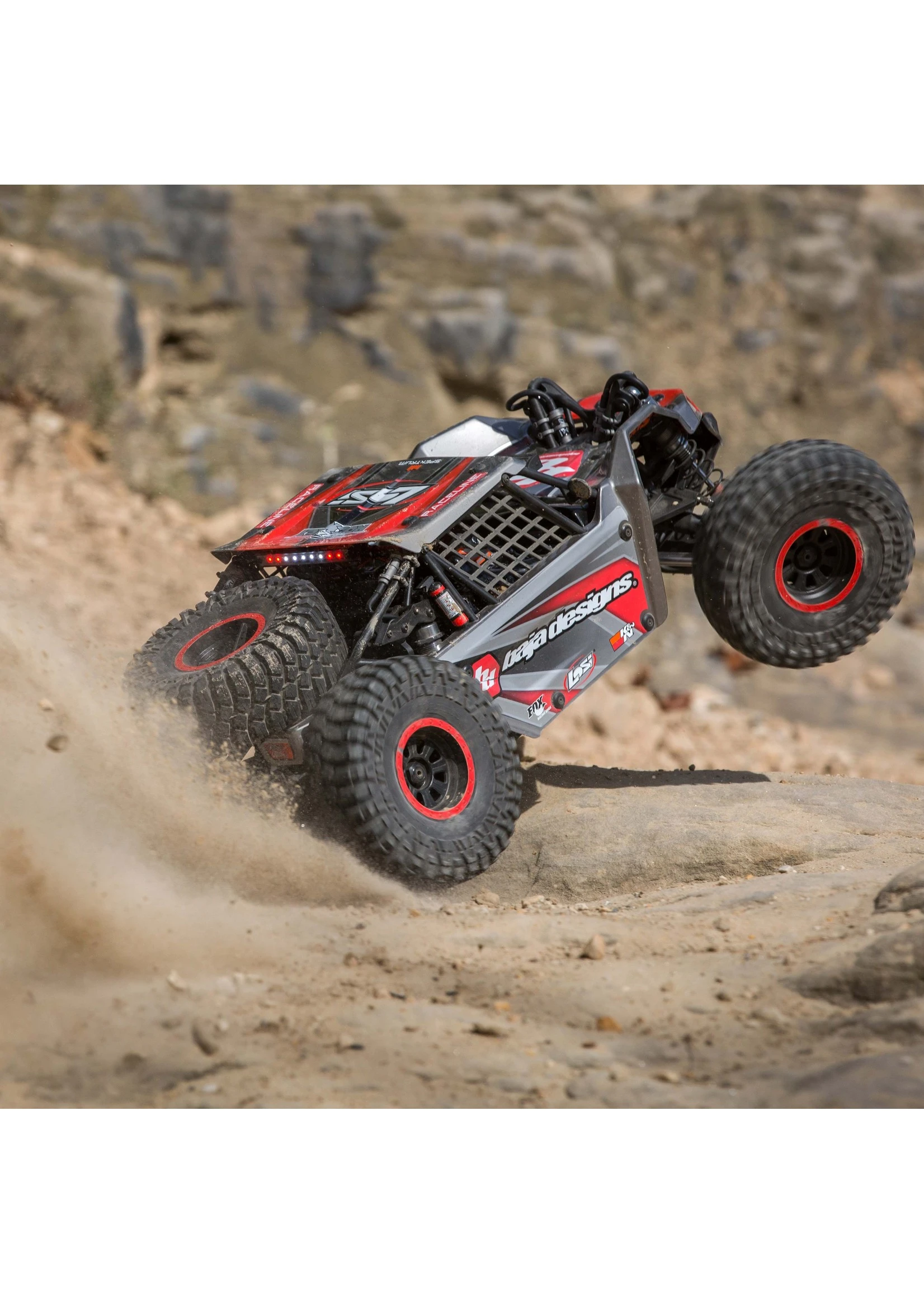 LOSI 1/6 Super Rock Rey V2 4WD Brushless Rock Racer RTR - Gray 12 LOSI 1/6 Super Rock Rey V2 4WD Brushless Rock Racer RTR - Gray - Image 12