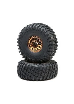 LOSI LOS43028 - 2.2 Wheels With BFG Tire, Copper: Lasernut U4