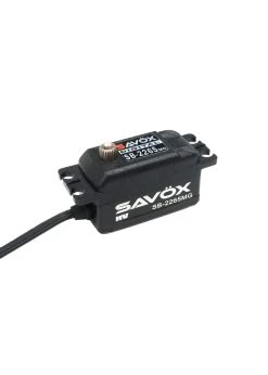 Savox SAVSB2265MG-BE - Black Edition Low Profile High Voltage Brushless Digital Servo 0.08sec / 166.6oz @ 7.4V