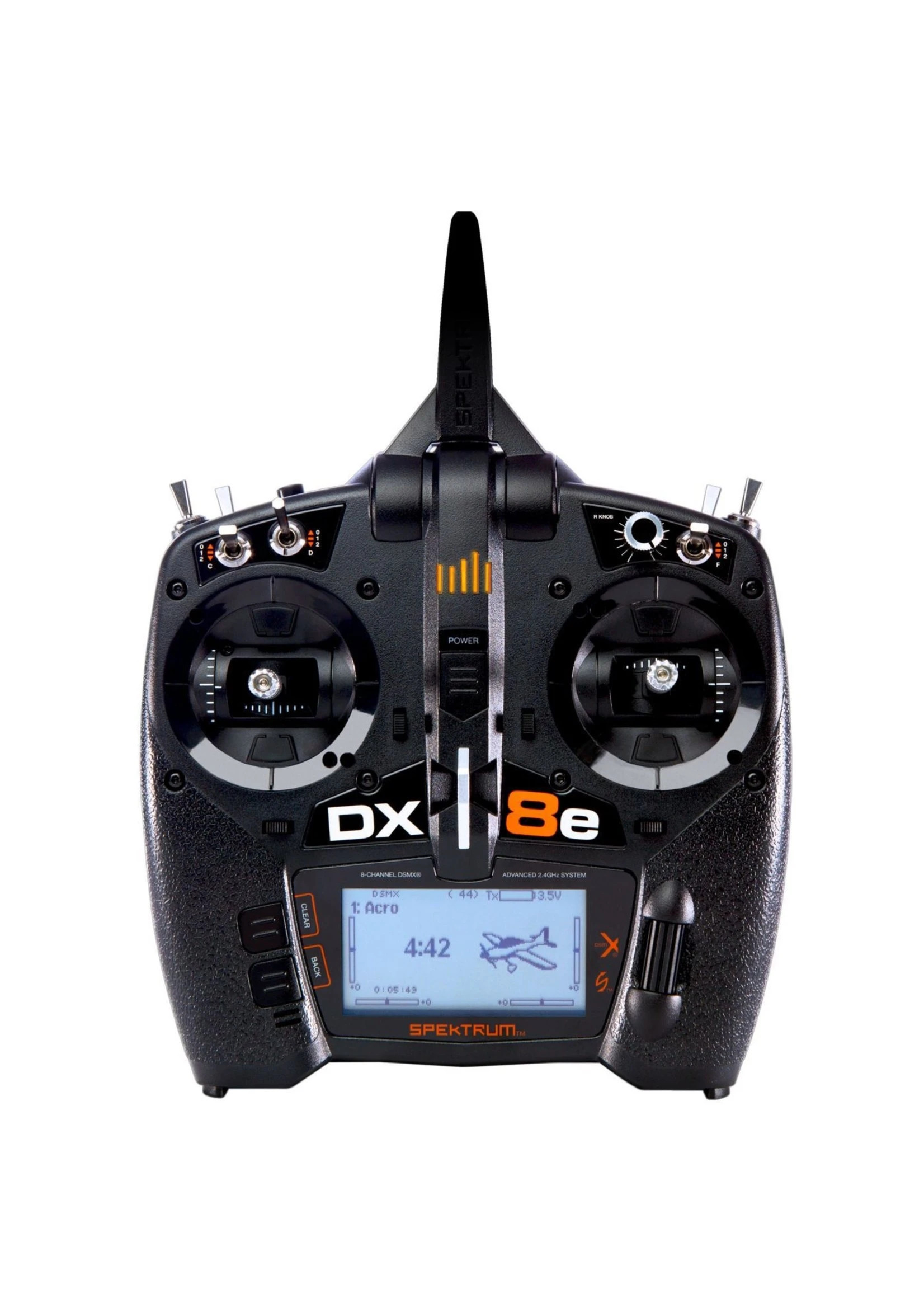 Spektrum SPMR8105 - DX8e 8-Channel DSMX Transmitter Only 1 Spektrum SPMR8105 - DX8e 8-Channel DSMX Transmitter Only