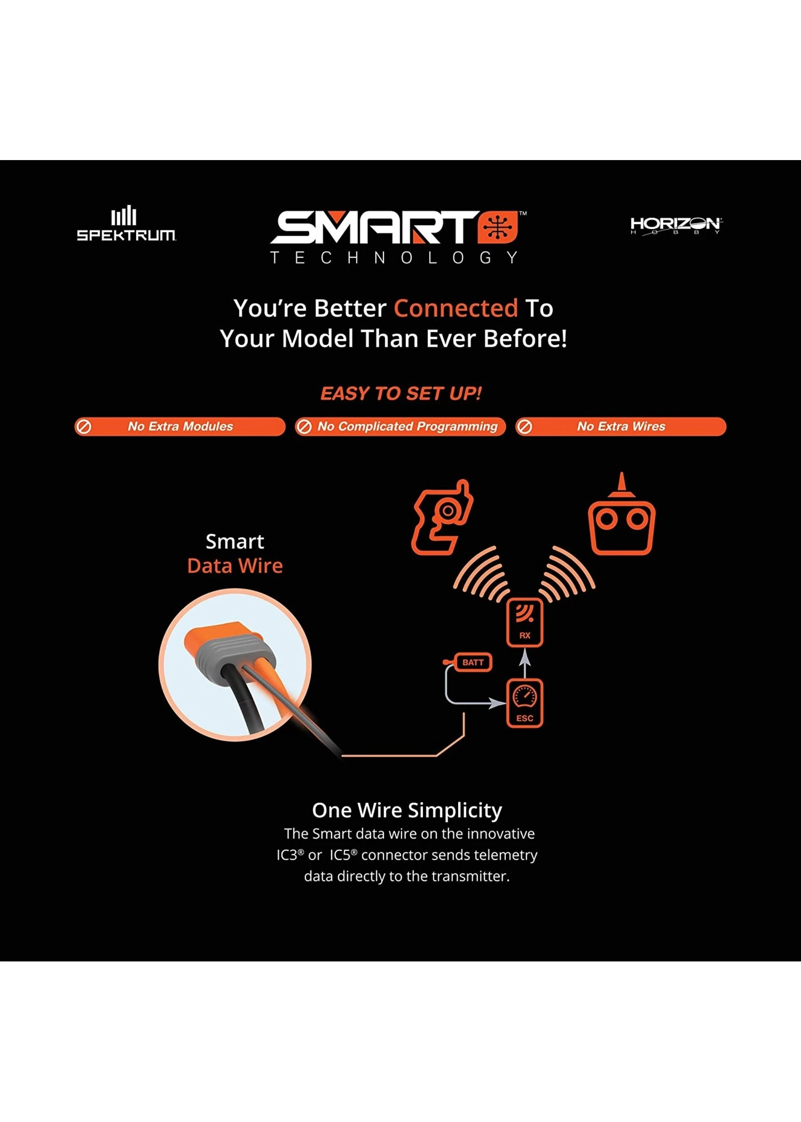 Spektrum SPMXAE1015 - Avian 15amp Brushless Smart ESC - 2S-4S 7 Spektrum SPMXAE1015 - Avian 15amp Brushless Smart ESC - 2S-4S - Image 7