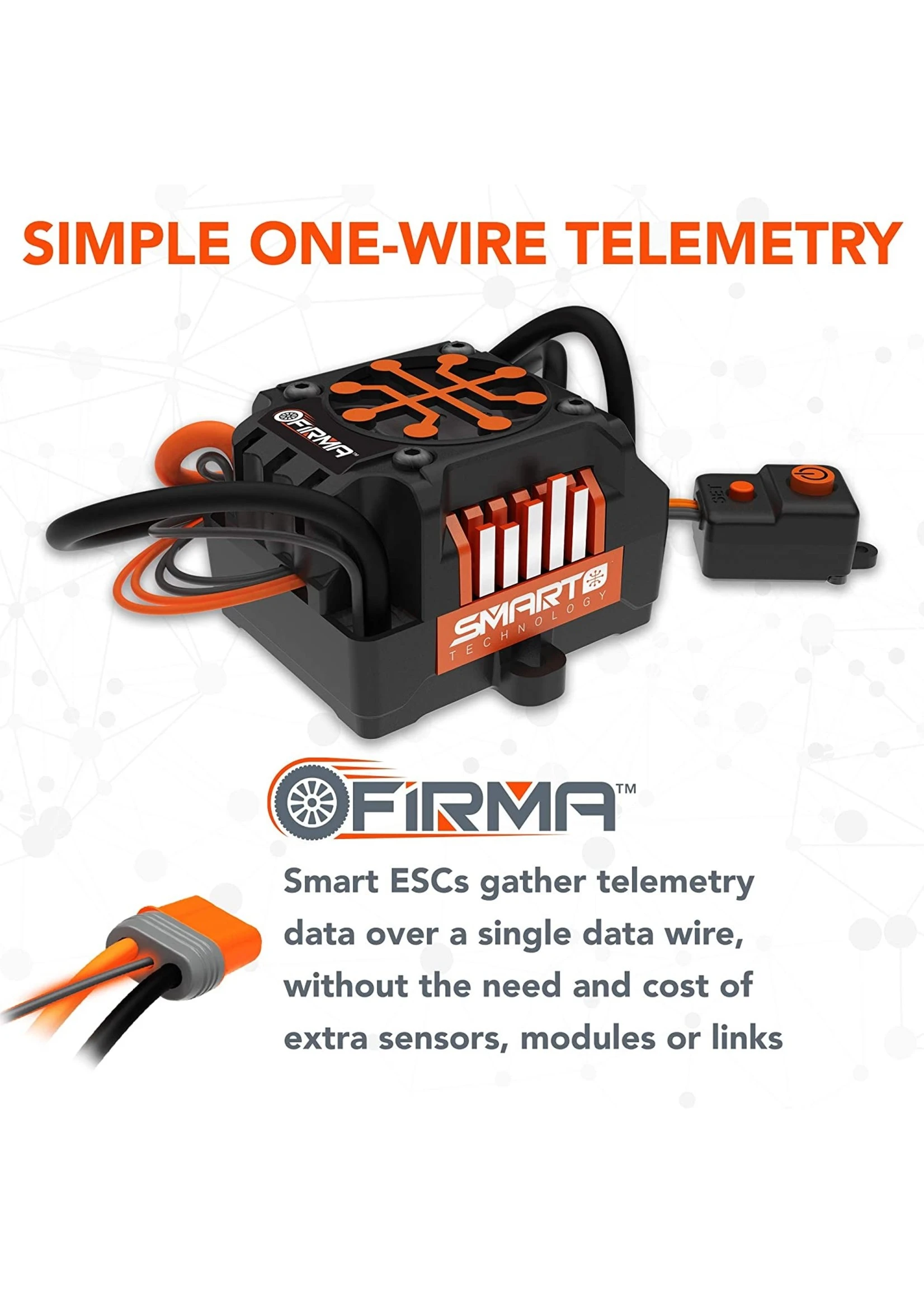 Spektrum SPMXSE1040RX - Firma 40amp Brushed Smart 2-in-1 ESC & Receiver 4 Spektrum SPMXSE1040RX - Firma 40amp Brushed Smart 2-in-1 ESC & Receiver - Image 4