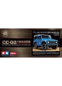 Tamiya 1/10 1990 Land Rover Defender With HobbyWing ESC - CC-02 Chassis Kit -hu bhobby shop tamiya 1 10 1990 land rover defender with hobbywin 10