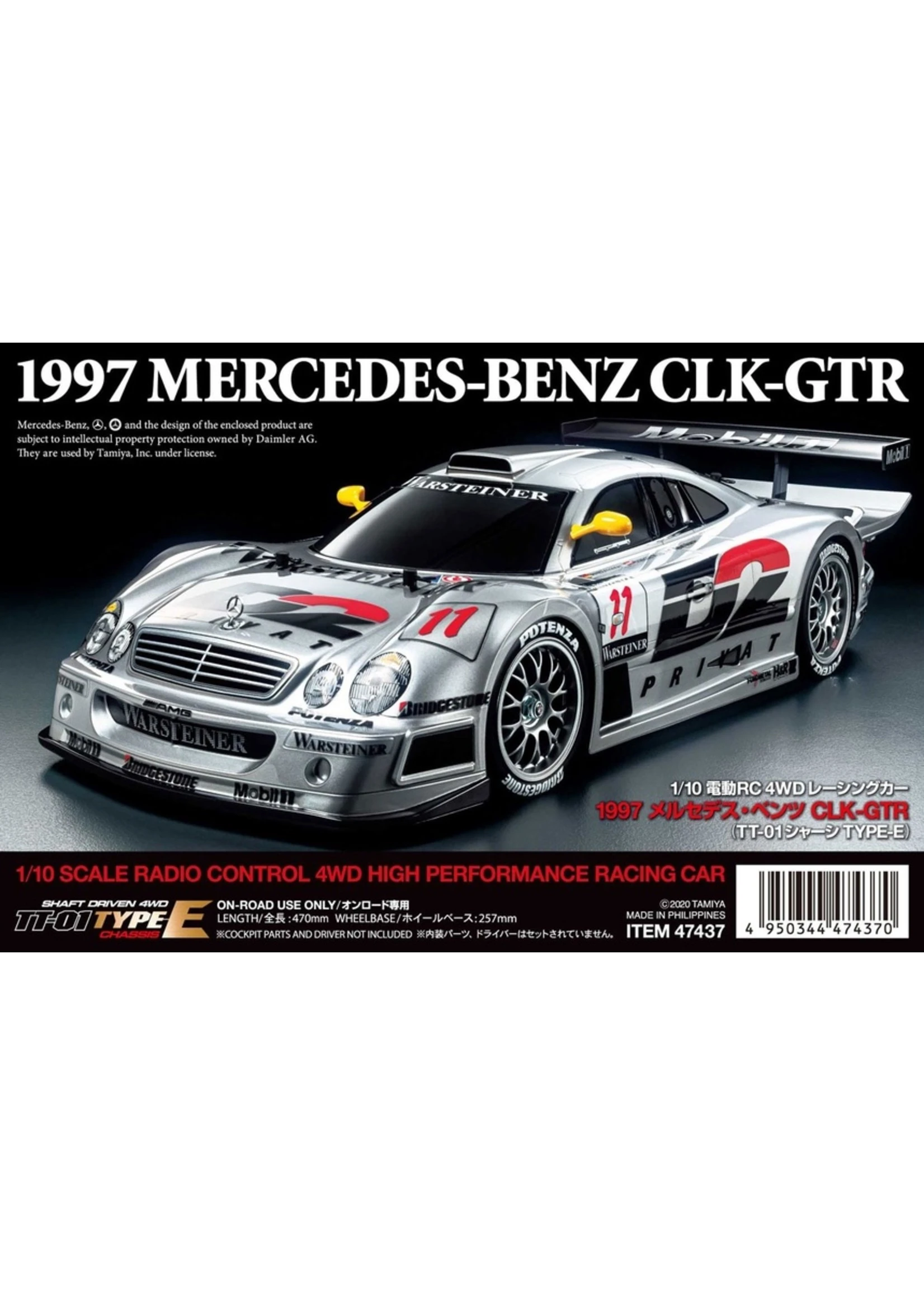 Tamiya 1/10 1997 Mercedes-Benz CLK-GTR Kit 1 Tamiya 1/10 1997 Mercedes-Benz CLK-GTR Kit