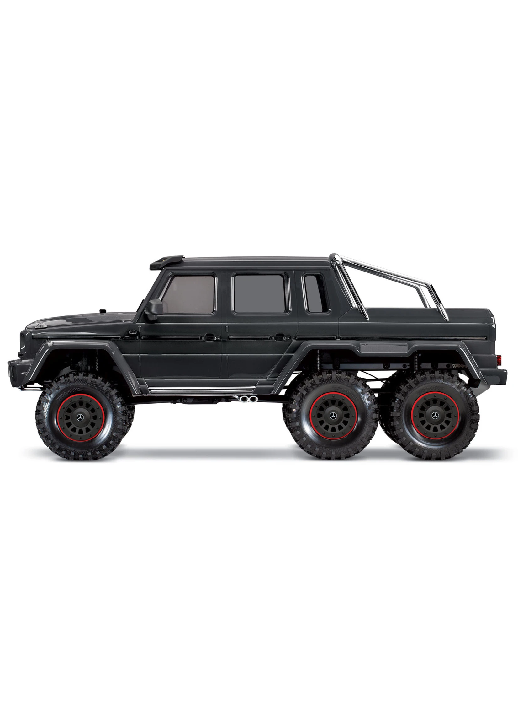 Traxxas 1/10 Mercedes-Benz G 63 AMG 6x6 RTR Scale And Trail Crawler - Silver 4 Traxxas 1/10 Mercedes-Benz G 63 AMG 6x6 RTR Scale And Trail Crawler - Silver - Image 4