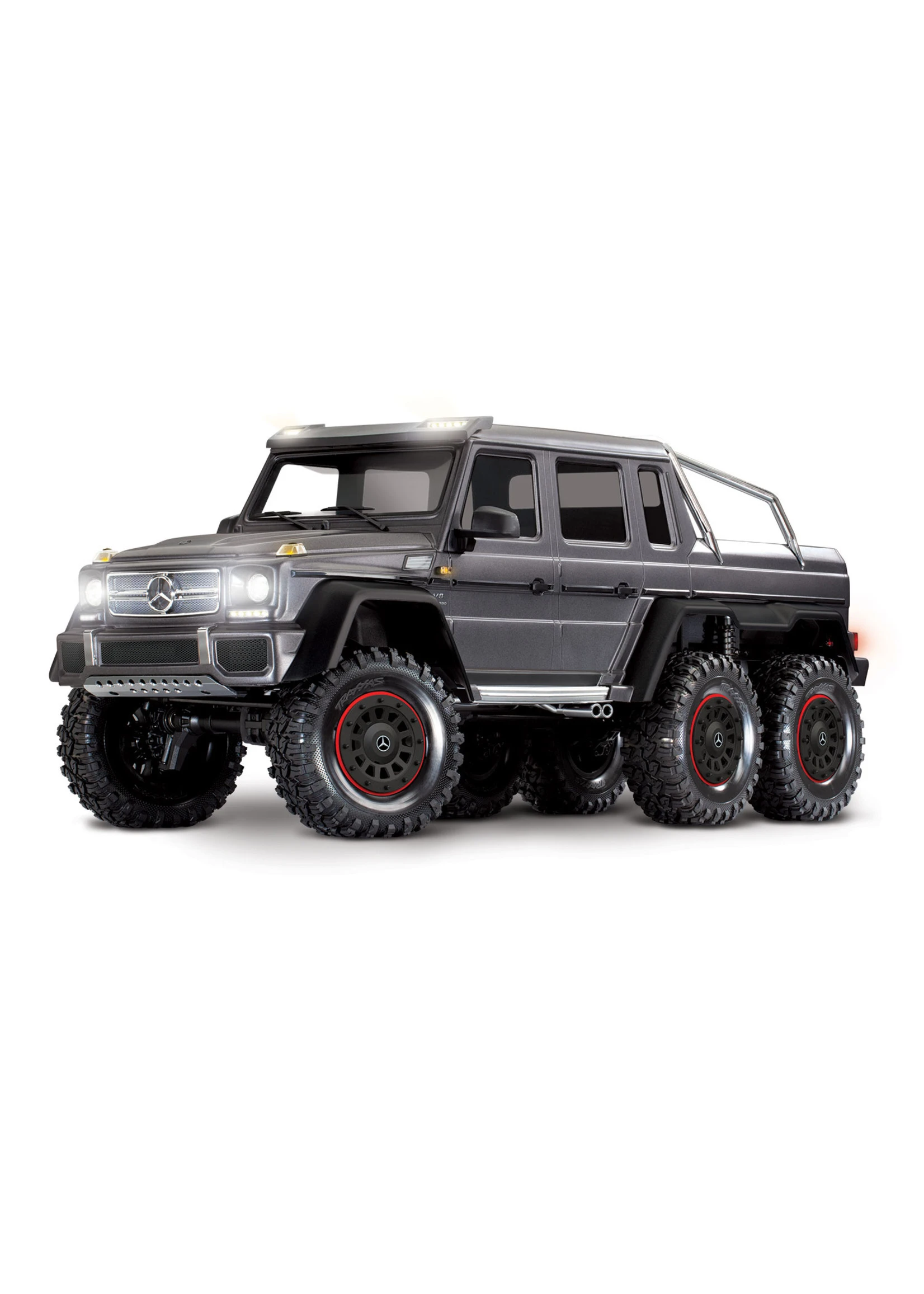 Traxxas 1/10 Mercedes-Benz G 63 AMG 6x6 RTR Scale And Trail Crawler - Silver 1 Traxxas 1/10 Mercedes-Benz G 63 AMG 6x6 RTR Scale And Trail Crawler - Silver