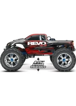 Traxxas 1/10 Revo 3.3 4WD Nitro Monster Truck - Silver -hu bhobby shop traxxas 1 10 revo 33 4wd nitro monster truck silve 4