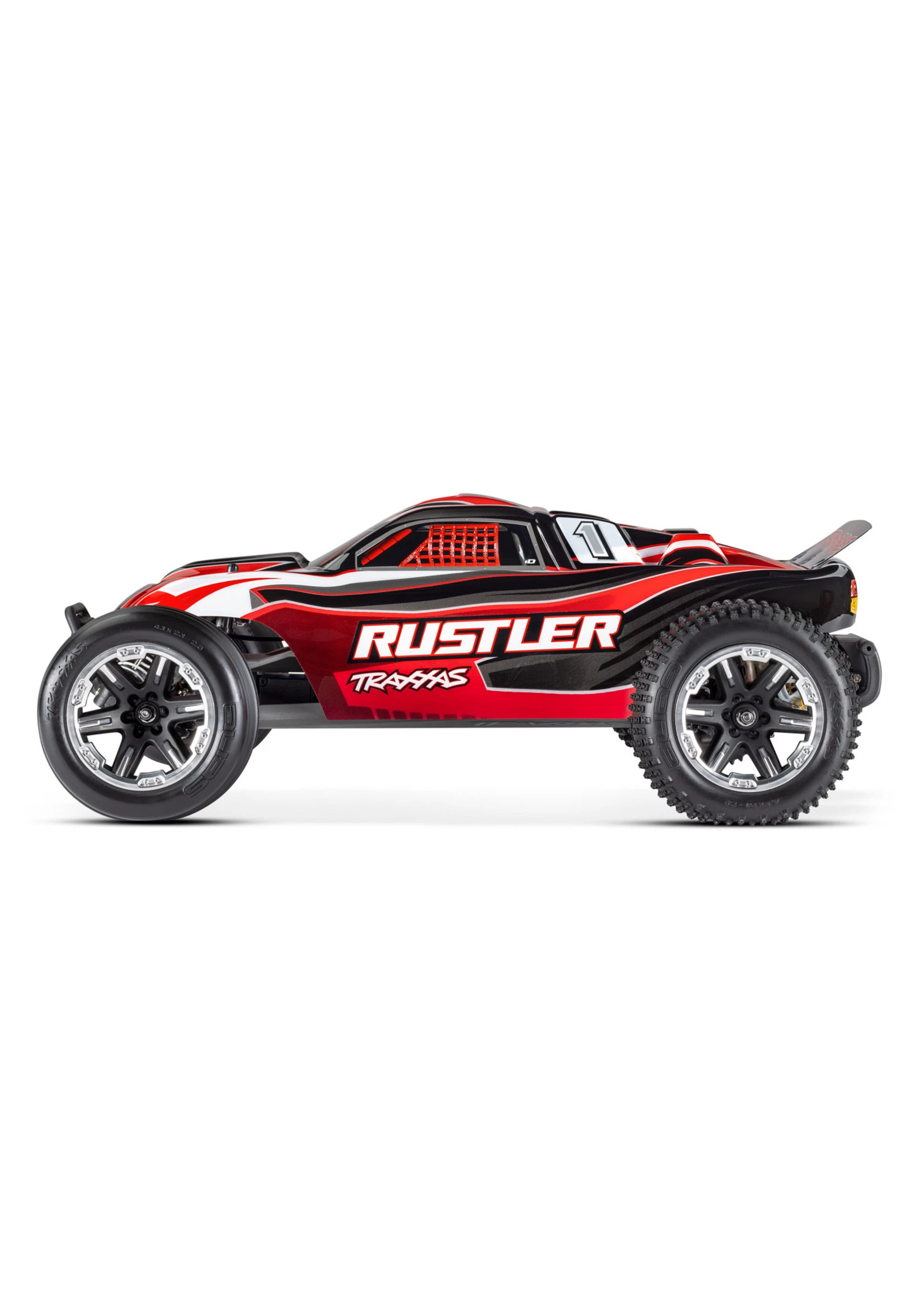 Traxxas 1/10 Rustler 2WD RTR Stadium Truck With Lights - Red 4 Traxxas 1/10 Rustler 2WD RTR Stadium Truck With Lights - Red - Image 4