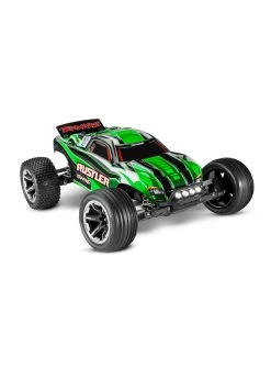 Traxxas 1/10 Rustler 2WD RTR Stadium Truck With Lights - Green