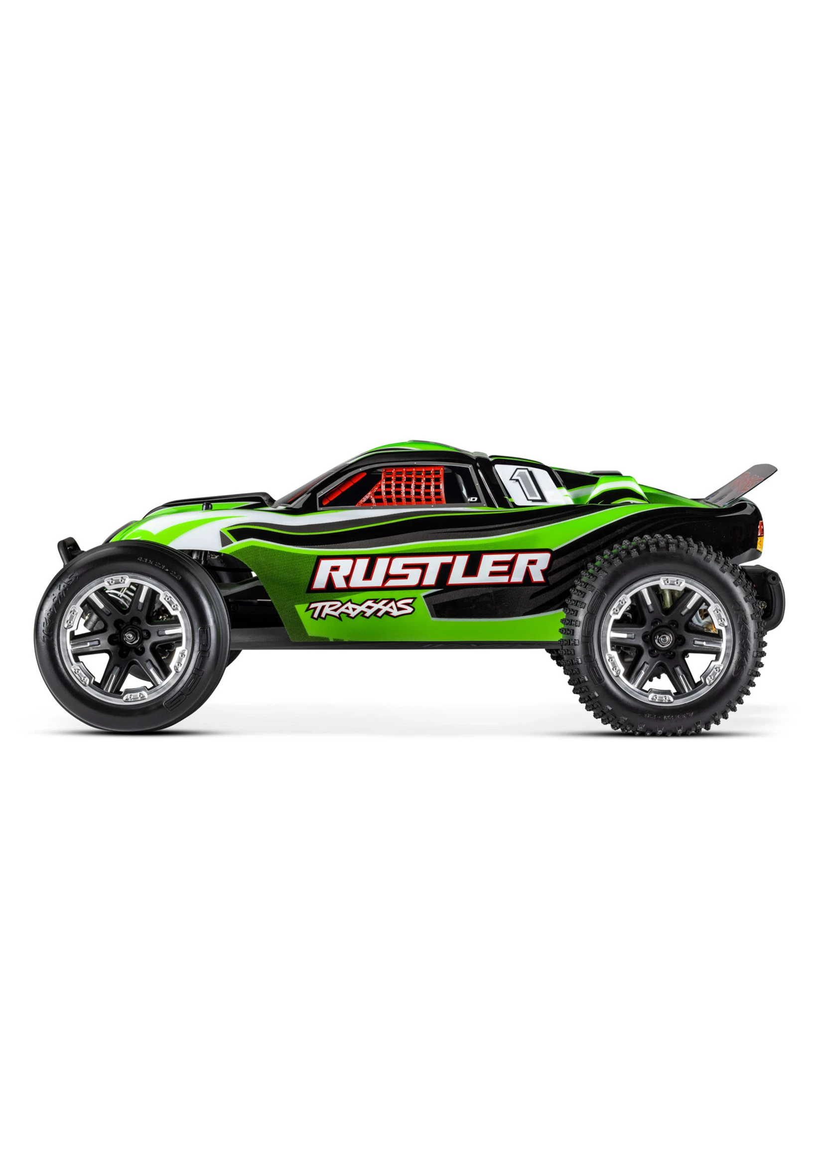 Traxxas 1/10 Rustler 2WD RTR Stadium Truck With Lights - Green 3 Traxxas 1/10 Rustler 2WD RTR Stadium Truck With Lights - Green - Image 3