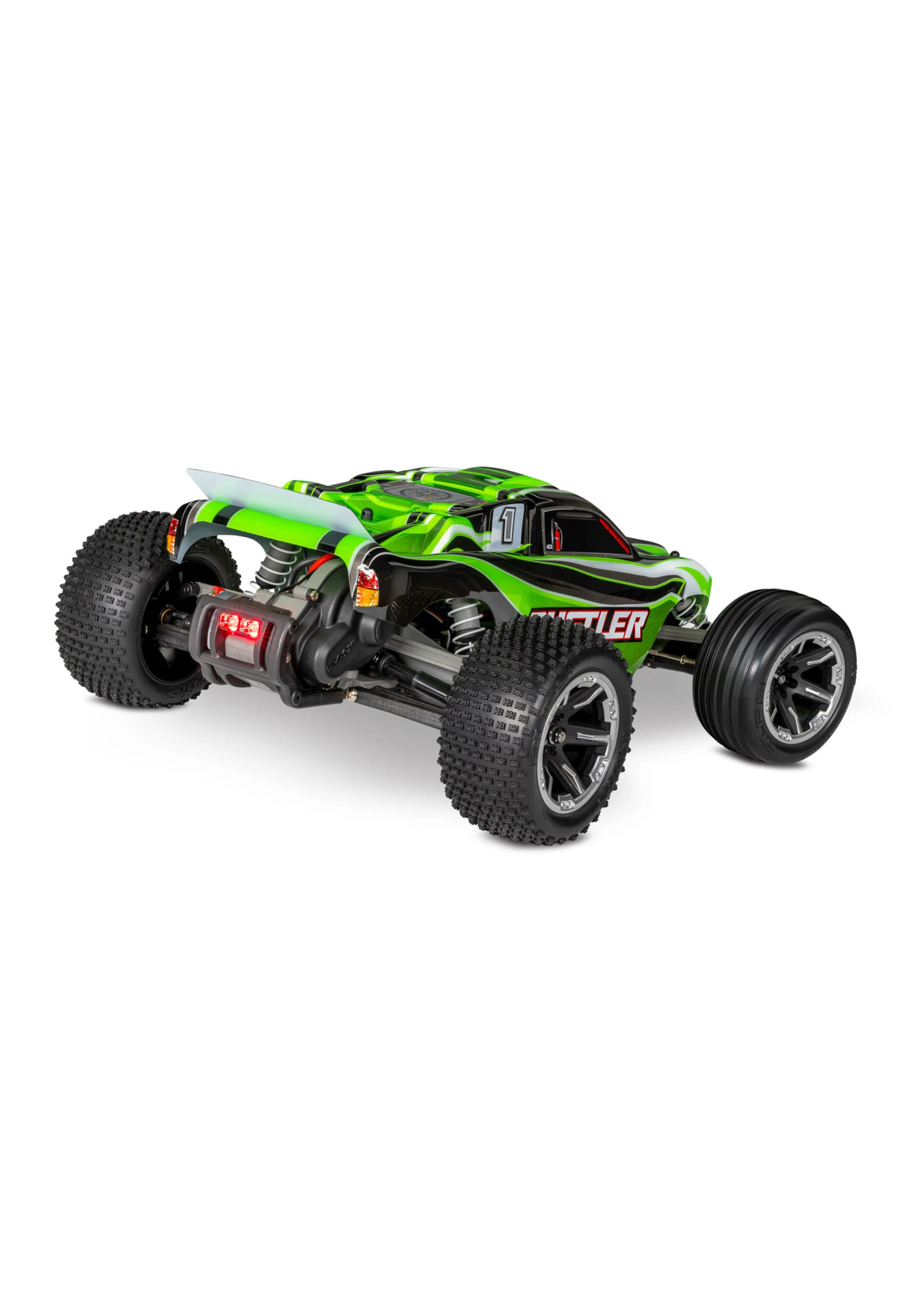Traxxas 1/10 Rustler 2WD RTR Stadium Truck With Lights - Green 4 Traxxas 1/10 Rustler 2WD RTR Stadium Truck With Lights - Green - Image 4