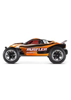Traxxas 1/10 Rustler 2WD RTR Stadium Truck With Lights - Orange -hu bhobby shop traxxas 1 10 rustler 2wd rtr stadium truck with li 25