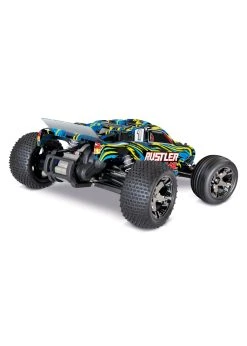 Traxxas 1/10 Rustler VXL RTR 2WD Brushless Stadium Truck - Yellow -hu bhobby shop traxxas 1 10 rustler vxl rtr 2wd brushless stadium 9