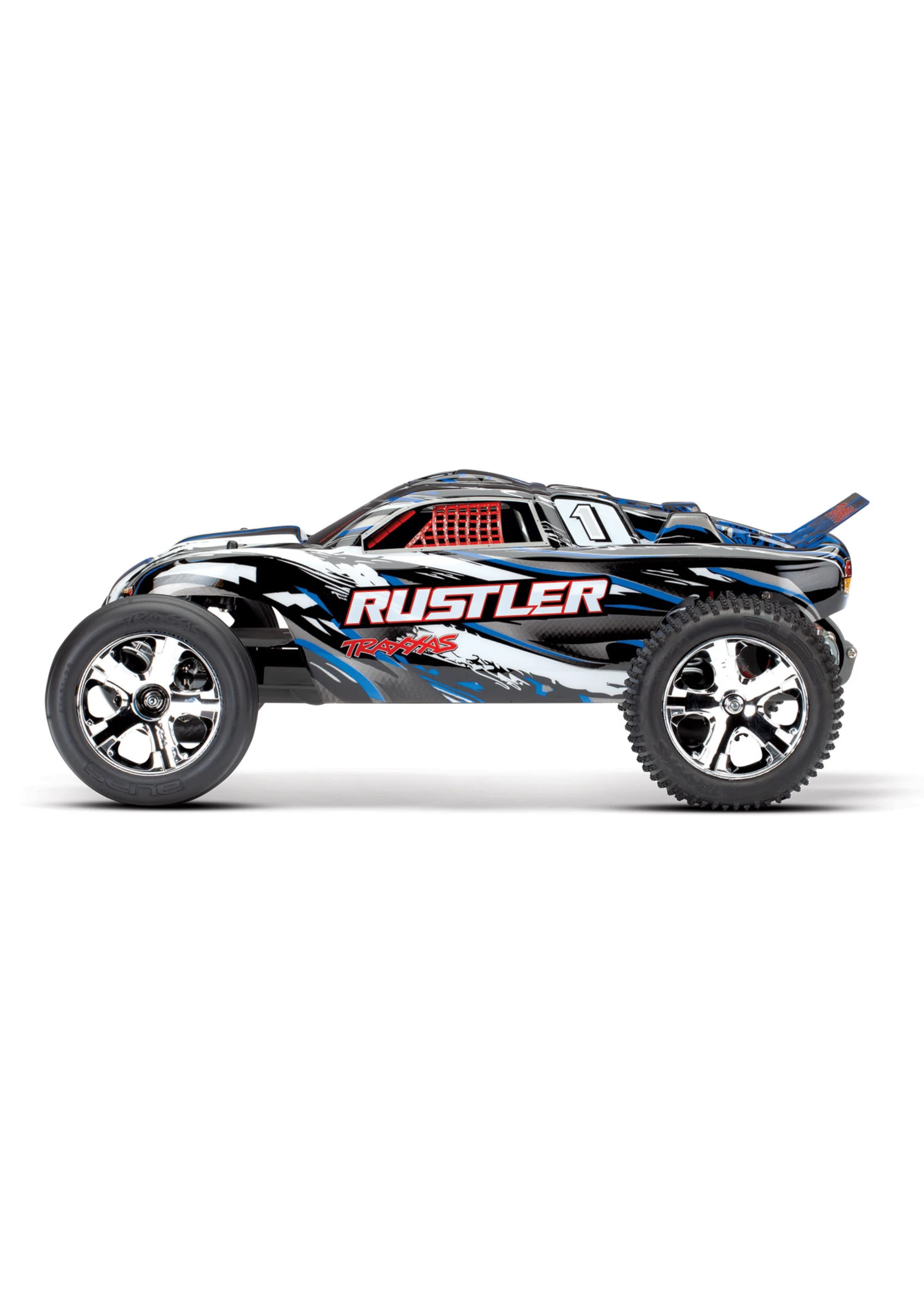 Traxxas 1/10 Rustler XL-5 2WD Stadium Truck - Blue 3 Traxxas 1/10 Rustler XL-5 2WD Stadium Truck - Blue - Image 3