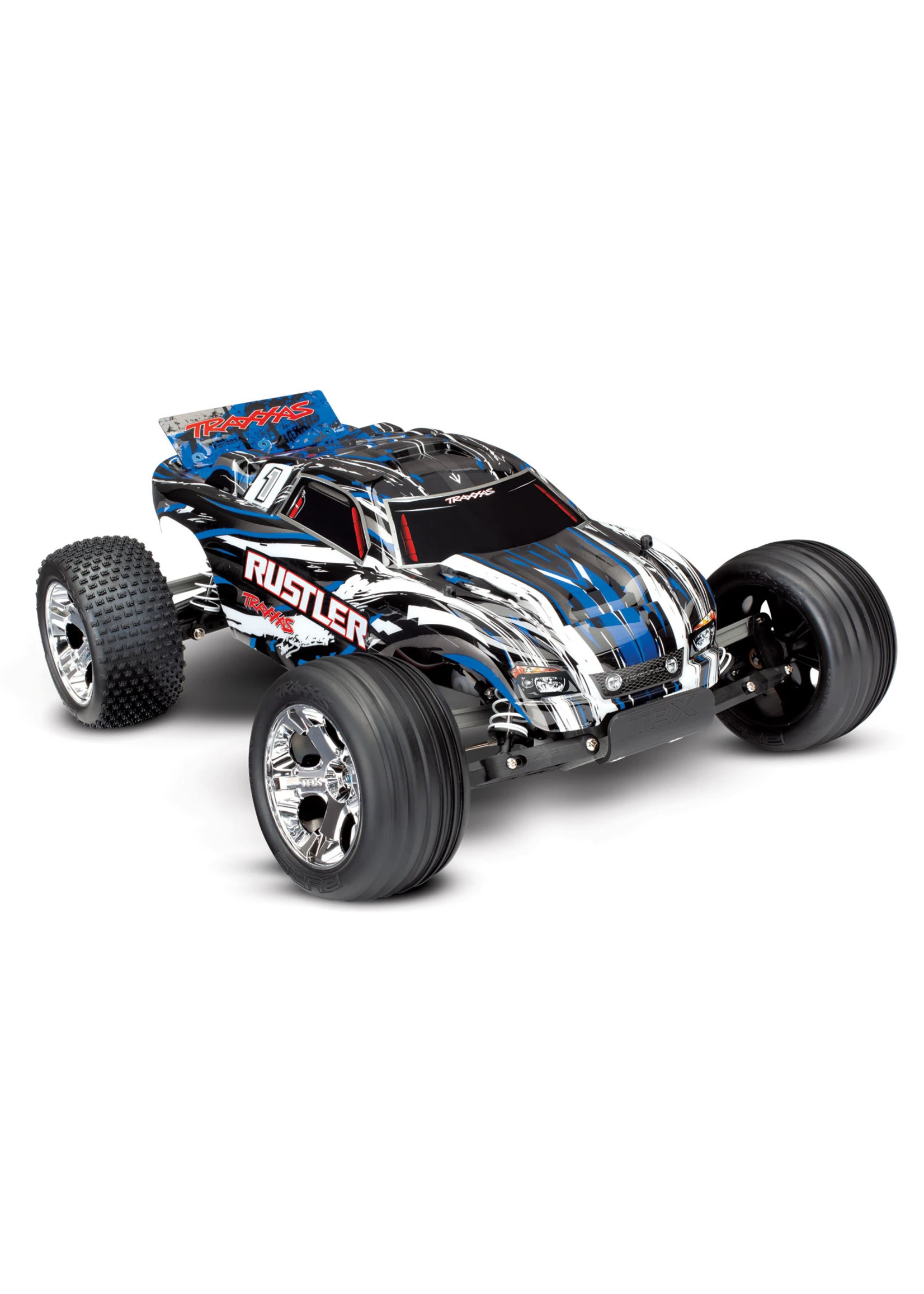 Traxxas 1/10 Rustler XL-5 2WD Stadium Truck - Blue 1 Traxxas 1/10 Rustler XL-5 2WD Stadium Truck - Blue