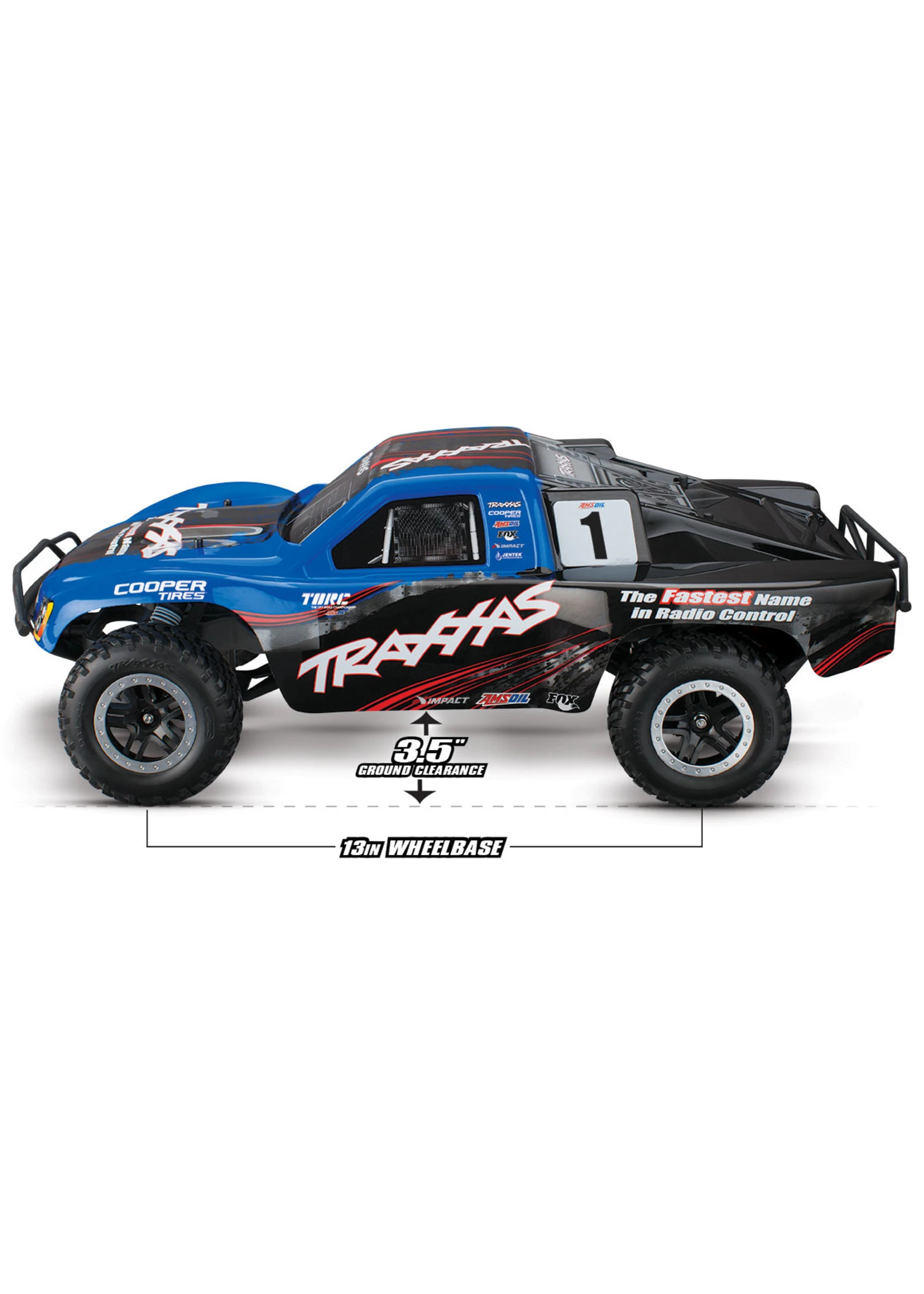 Traxxas 1/10 Slash VXL TSM 2WD Brushless RTR Short Course Truck - Blue 4 Traxxas 1/10 Slash VXL TSM 2WD Brushless RTR Short Course Truck - Blue - Image 4