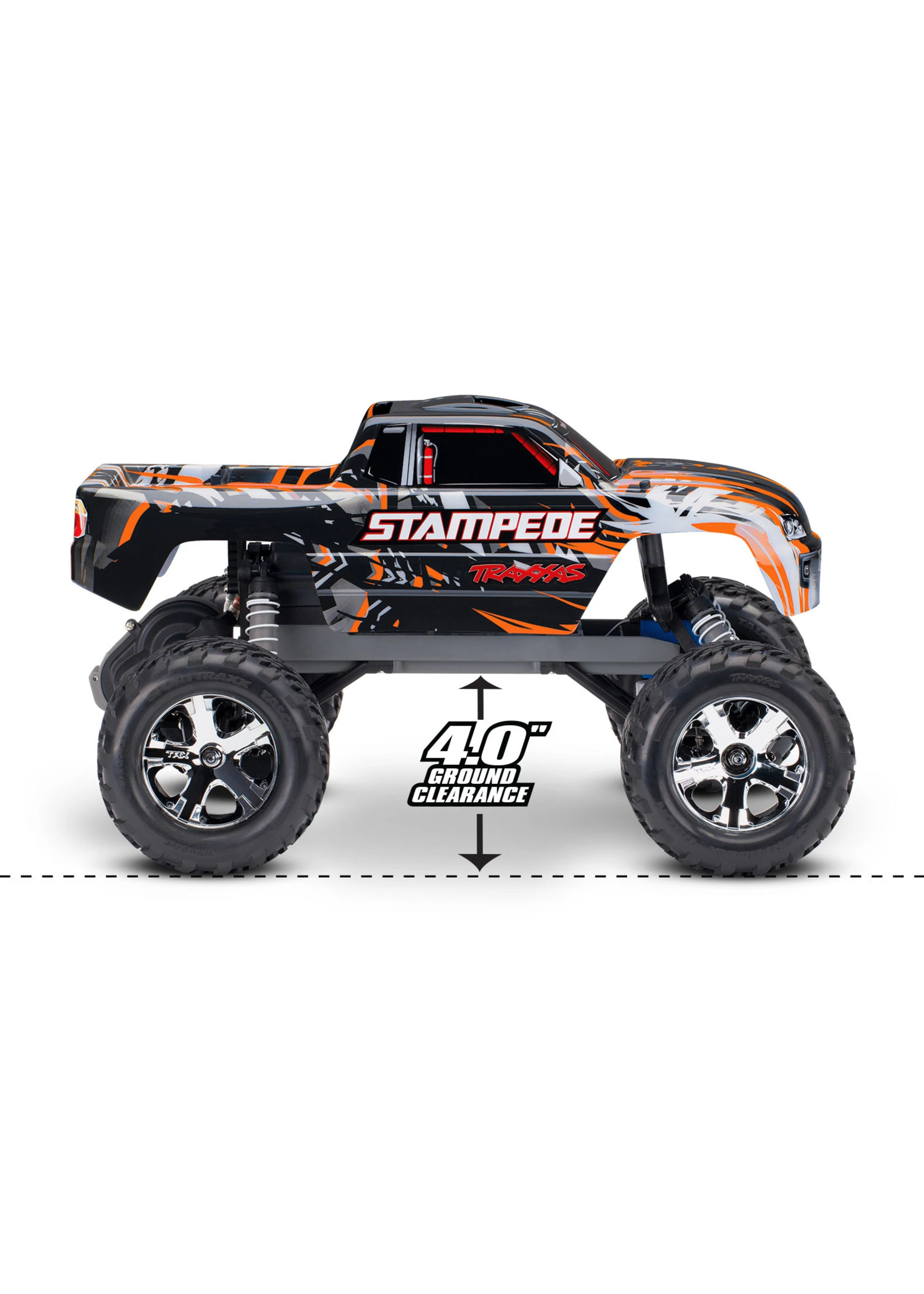 Traxxas 1/10 Stampede 2WD Monster Truck - Orange 7 Traxxas 1/10 Stampede 2WD Monster Truck - Orange - Image 7