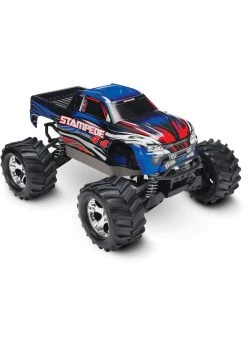 Traxxas 1/10 Stampede 4X4 RTR Brushed 4WD Monster Truck - Blue -hu bhobby shop traxxas 1 10 stampede 4x4 rtr brushed 4wd monster 8
