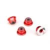 Traxxas 1747A - 4mm Aluminum Flanged Locking Nuts - Red