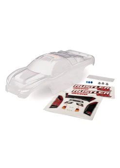 Traxxas 3714 - Body Rustler VXL With Decal Set - Clear
