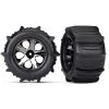 4175 - All-Star Black Chrome Wheels / Traxxas Paddle Tires