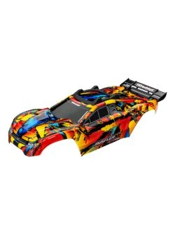 Traxxas 6718R - Rustler 4X4 VXL Body - Solar Flare