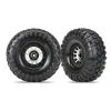 Traxxas 8172 - Method 105 2.2” Black Chrome Beadlock Wheels / Canyon Trail 5.3x2.2” Tires