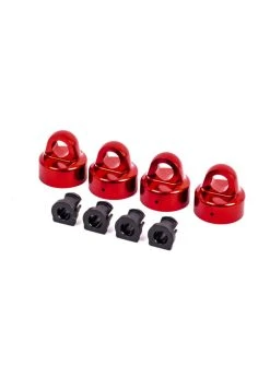 Traxxas 9664R - Aluminum Shock Caps GTX - Red