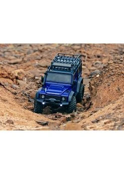 Traxxas 970541BLUE - 1/18 RTR Scale And Trail Defender - Blue -hu bhobby shop traxxas 970541blue 1 18 rtr scale and trail defend 4