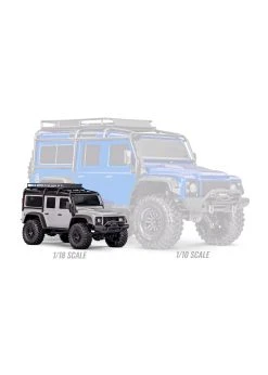 Traxxas 970541SLVR - 1/18 RTR Scale And Trail Defender - Silver -hu bhobby shop traxxas 970541slvr 1 18 rtr scale and trail defend 4