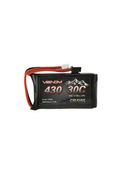 Venom Racing 15206 - 7.4V 430mAh 2S 30C LiPo Battery, JST-PH 2.0: SCX24 -hu bhobby shop venom racing 15206 74v 430mah 2s 30c lipo battery 2