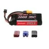 Venom Racing NR15107 - 7.4V 2000mAh 2S 35C DRIVE LiPo Battery: UNI 2.0 Plug